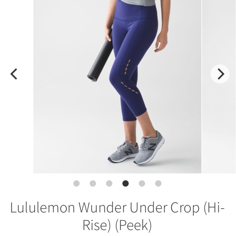 Lululemon High Waist Wunder Under Crops